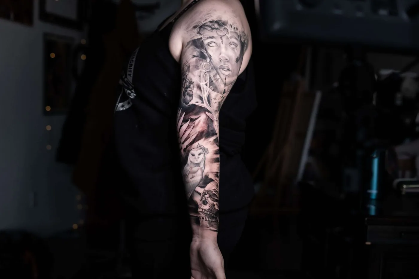 Manche réaliste complète — Nima Tattoo Montréal